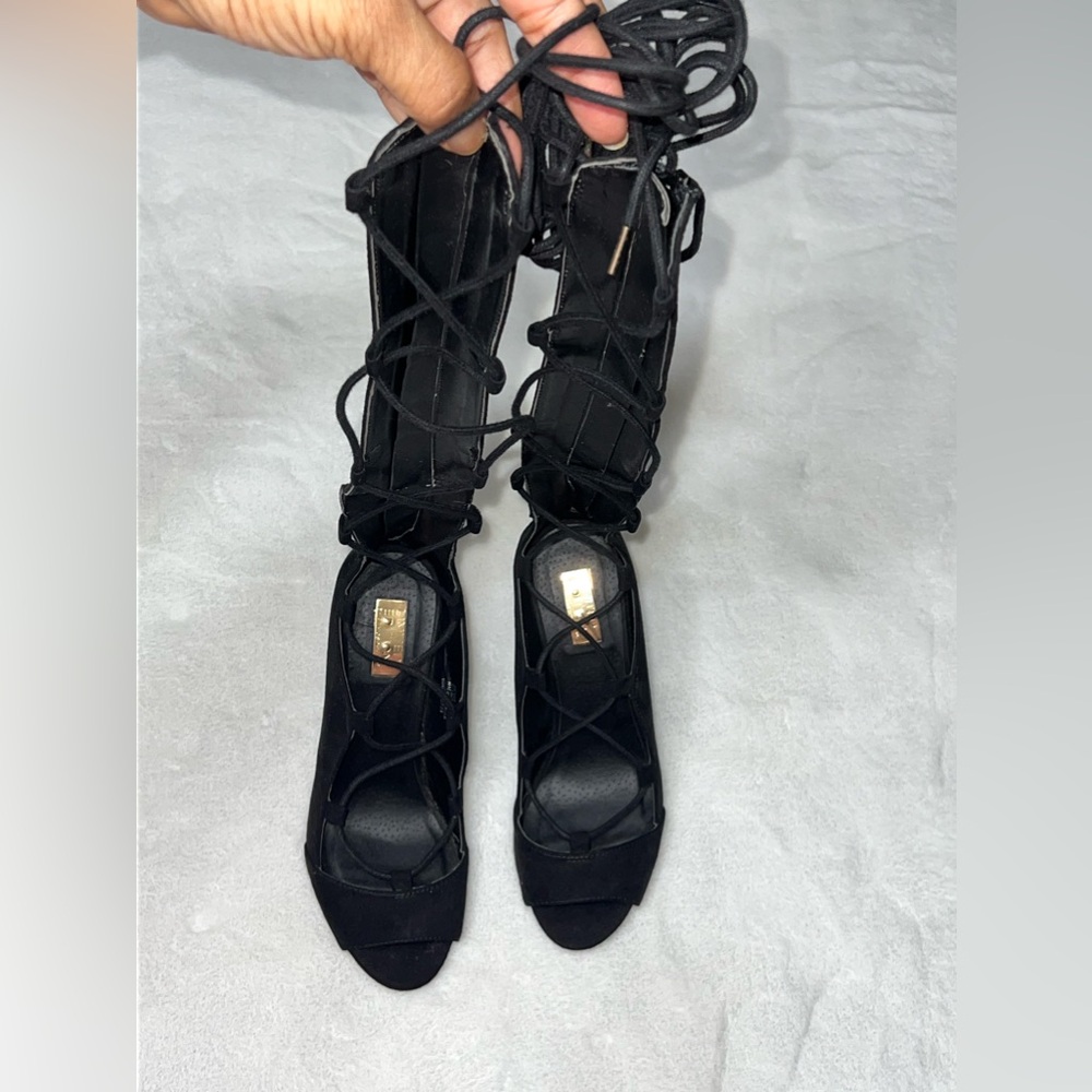 NEW Women's Patrii Gladiator High Heeled Sandals Black